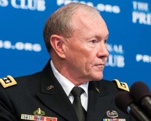 Chairman of the Joint Chiefs of Staff, General Martin Dempsey speaks at a National Press Club Luncheon, October 10, 2012.