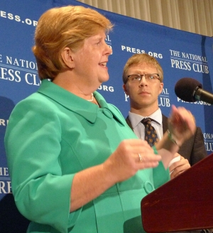 Christina Romer and NPC President Alan Bjerga