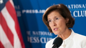 Inez Tenenbaum, chairwoman of the Consumer Product Safety Commission, speaks at a National Press Club Newsmaker on Aug. 9, 2012.