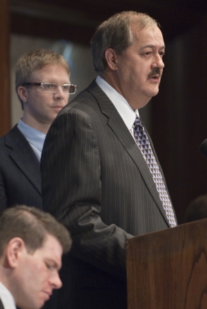 Don L. Blankenship, chairman and chief executive officer of Massey Energy Company, speaks at a July 22, 2010 National Press Club luncheon.  Mr. Blankenship discussed the need to increase...