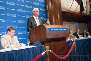 Dr. Edward Miller, Dean and CEO of Johns Hopkins Medicine discusses the new health care law at a June 21, 2010 National Press Club Luncheon. Dr. Miller was joined at...
