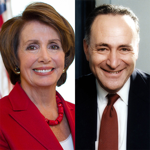 Nancy Pelosi and Chuck Schumer