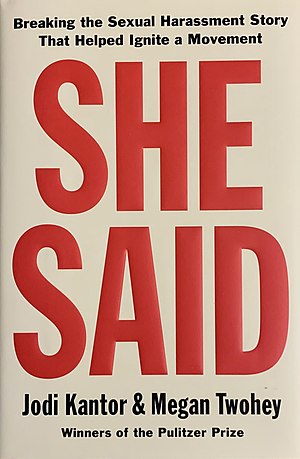 "She Said," by New York Times reporters Jodi Kantor and Megan Twohey, is the 2020 Book Bracket champion. 