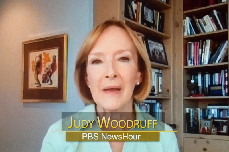 Judy Woodruff, PBS NewsHour Anchor and Managing Editor. Photo by Alan Kotok.