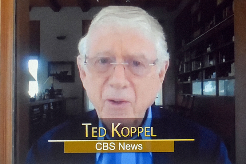 Ted Koppel, former ABC News Nightline Anchor now a commentator for CBS News. Photo by Alan Kotok.
