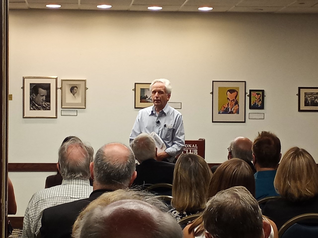 Casey Murrow discussed his father Edward R. Murrow's legendary career at a Sept. 14 Club event. Photo: Dan McCue