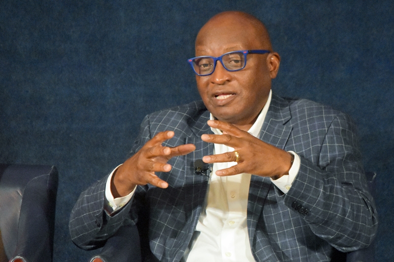 NPR Executive Editor Terence Samuel said the growth of social media creates more room for disagreement over basic facts. Photo by Alan Kotok