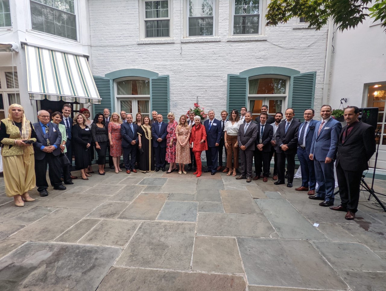 Club members and Algerian officials mingle at The Elms, the residence of Algerian Ambassador Ahmed Boutache and his wife, Fatima Boutache. Club members and Algerian officials mingle at The Elms, the residence of Algerian Ambassador Ahmed Boutache and his wife, Fatima Boutache.