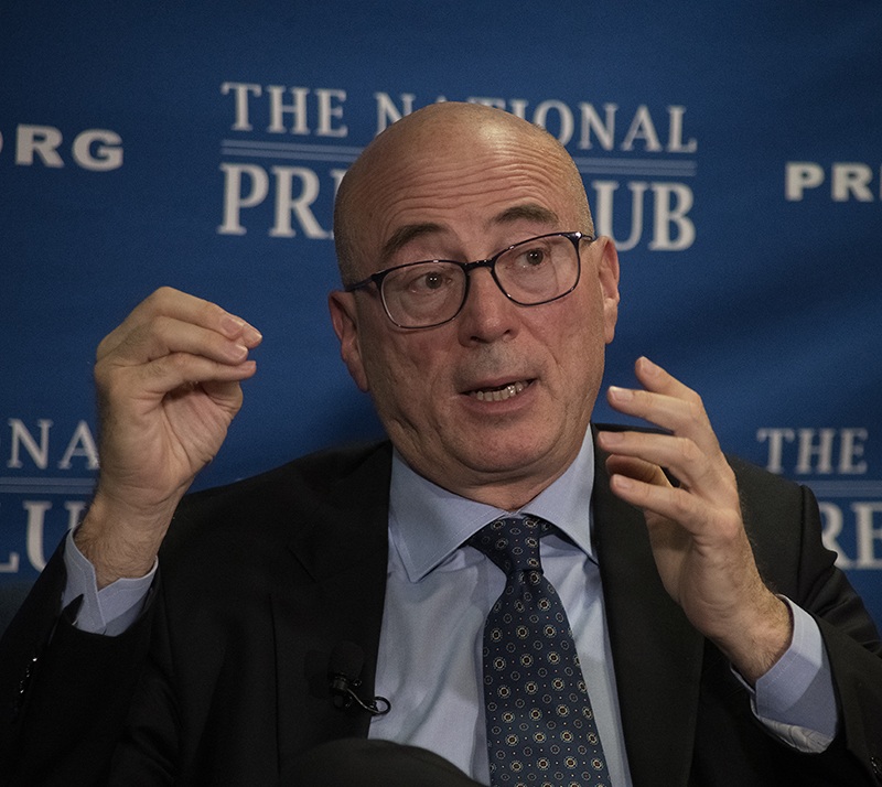 Aldo Cazzullo, author of “The Neverending Empire: The Infinite Impact of Ancient Rome”, discusses his book at a May 9 Headliners Book Event. Photo: Peter T. West