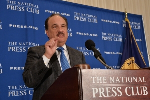 CVS Health president and chief executive Larry Merlo told a National Press Club Headliners luncheon Monday he wants to expand the drugstore's role in the U.S. healthcare system.