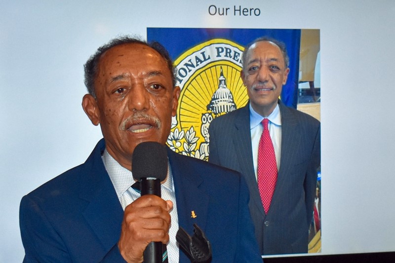 Mesfin Mekonen at Salute to his 50+ years of service Oct 21 2022