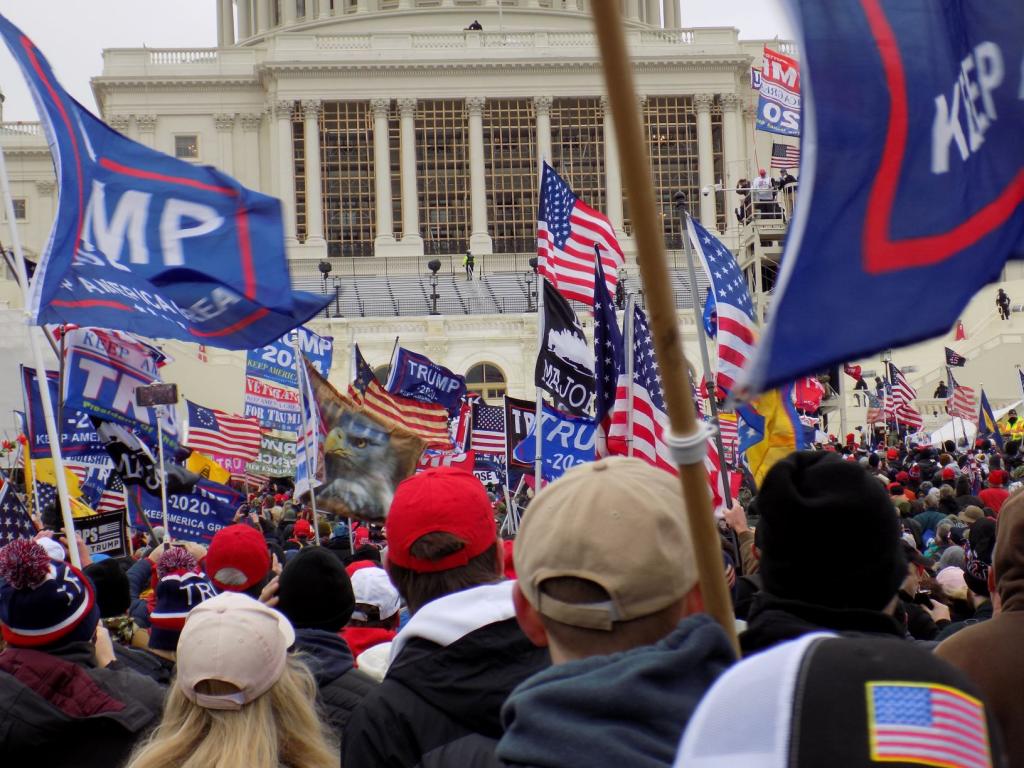 Photo by NPC member Dan McCue with The Well News, Jan. 6, 2021, Capitol Hill Trump gathering