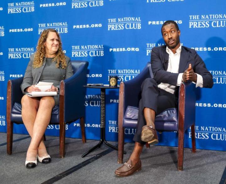 Donna Leinwand Leger and John Conyers III at Sept. 9 2025 Book Event