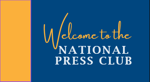 Blue and gold logo for National Press Club
