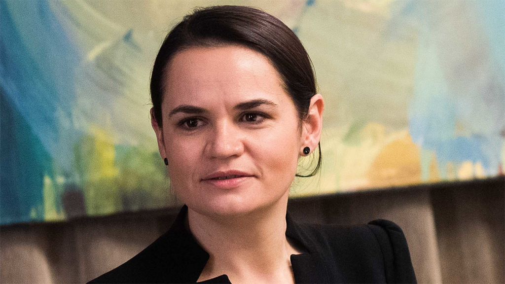 Belarus opposition leader Svetlana Tikhanovskaya