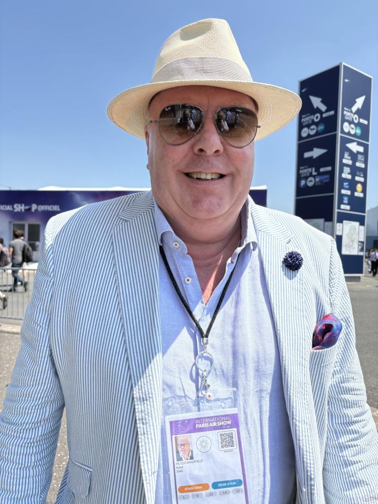Photo of Paris Air Show official Peter Bradfield