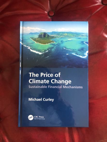 Photo of cover of Michael Curley's book 'The Price of Climate Change'