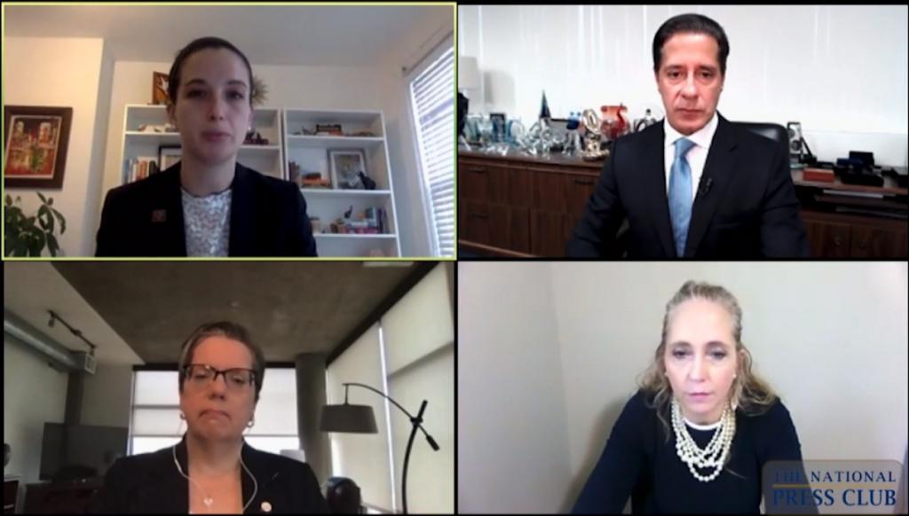 Education experts who participated in the May 28 Virtual Newsmaker are depicted.