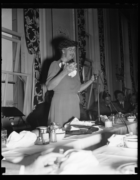 Photo of Eleanor Roosevelt at Club