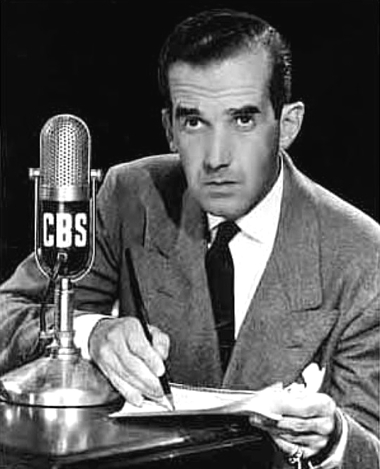 Legendary CBS News broadcaster Edward R. Murrow