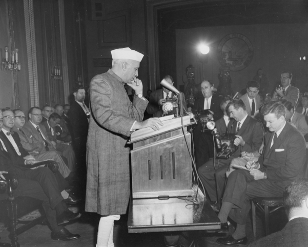 Photo of Indian Prime Minister Jawaharial Nehru at Club