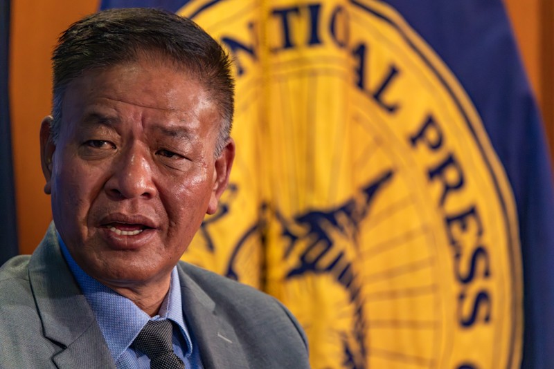 Photo of Tibetan leader in exile Penpa Tsering