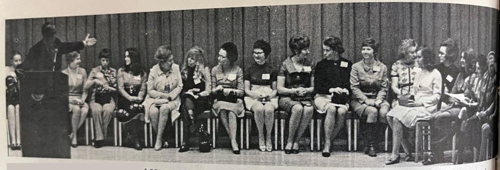 Photo of first women members of National Press Club.