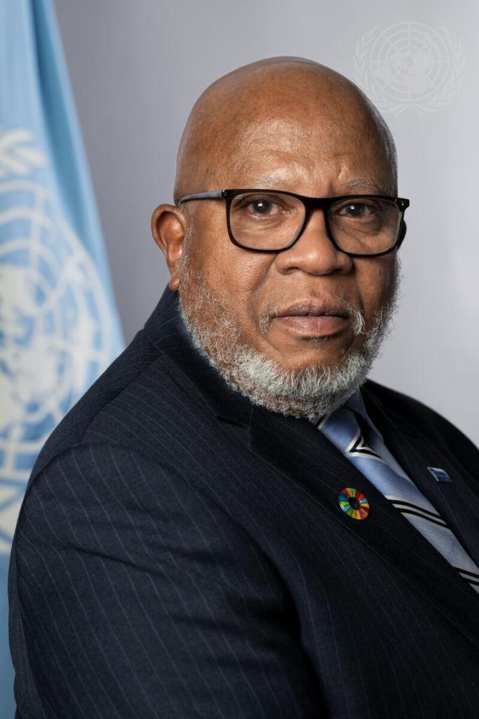 Photo of UN General Assembly President Dennis Francis